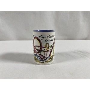 Six Flags Amusement Park Espresso Shot Glass /Tasting Cup READ